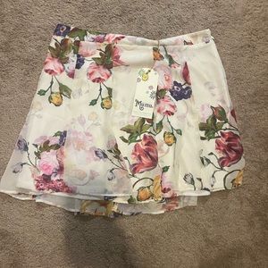 NWT XL Show Me Your Mumu Floral Skater Skirt
